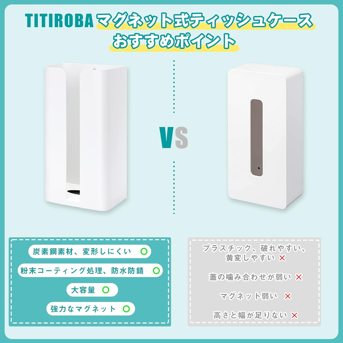 TITIROBA マグネットティッシュケース