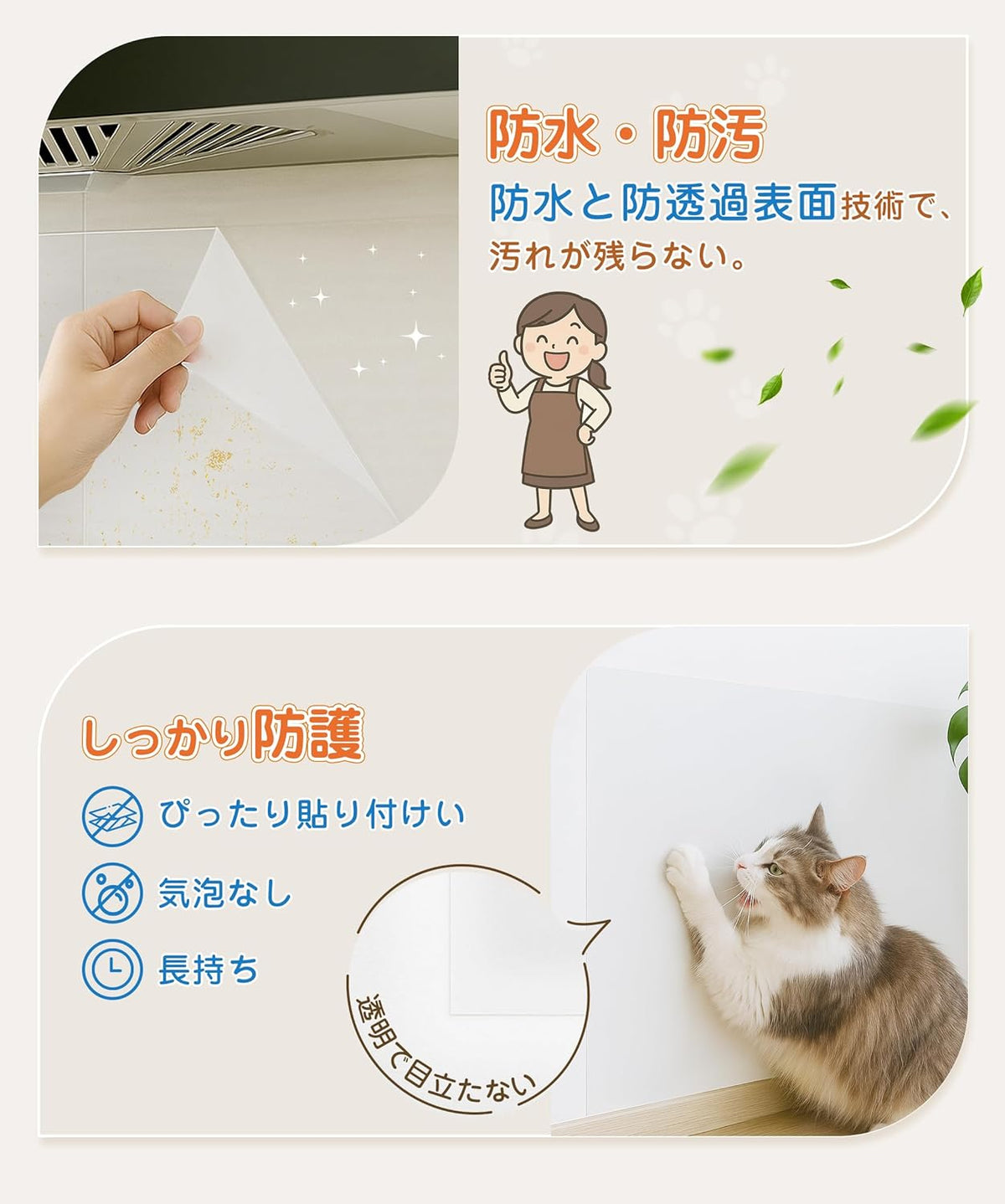 TITIROBA 壁紙保護シート 500×90cm