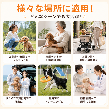 ペットカート チチロバ(Titiroba) 分離式 犬 カート 3WAY 犬用 ベビーカー ペットバギー ワンタッチ折り畳み 対面式 フルオープン 前輪360°回転 後輪ブレーキ付 耐荷重20kg 多頭の小型犬&猫 中型犬一匹用 お出かけ 散歩 キャンプ カップホルダー、フック付き