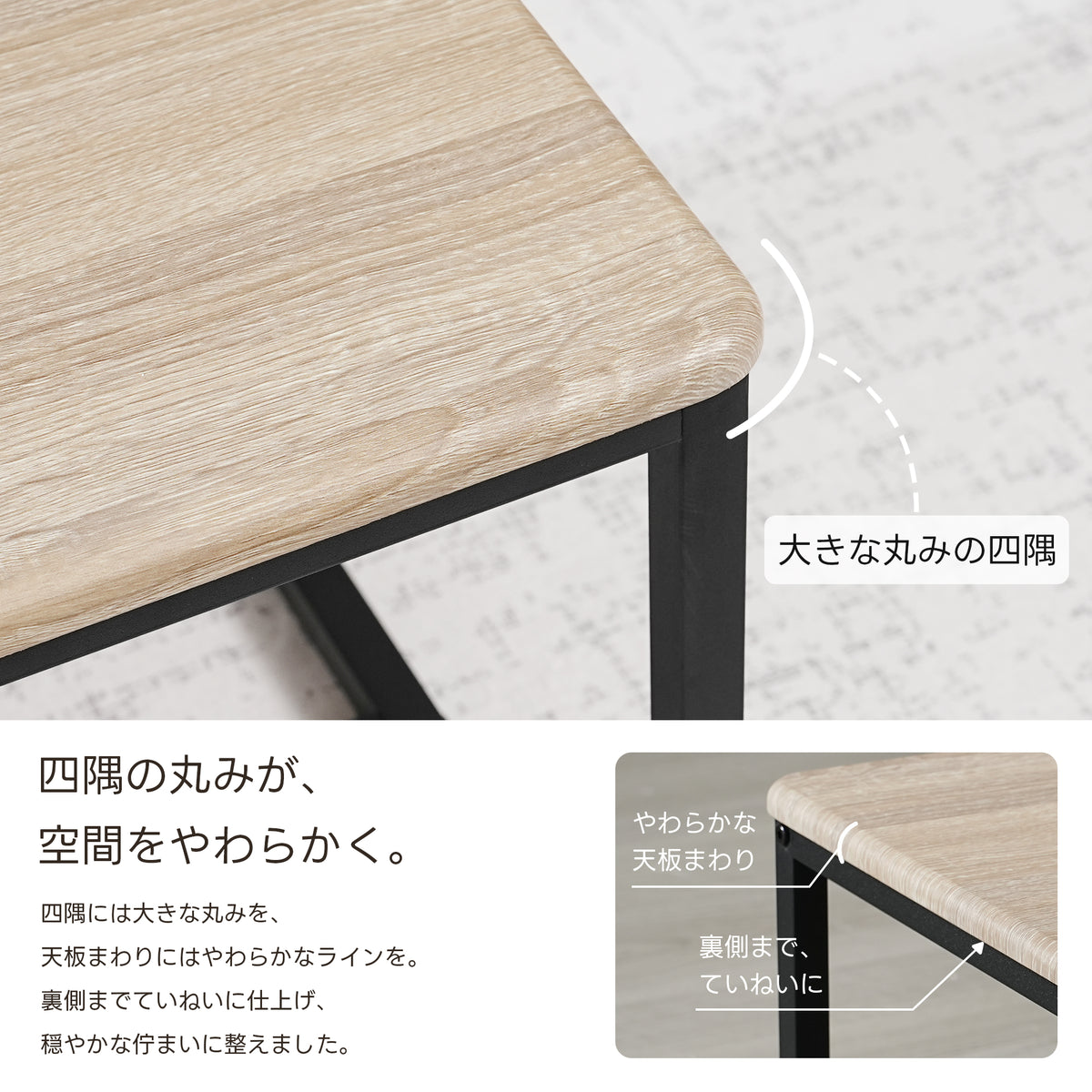 TITIROBA 【新発売】センターテーブル ローテーブル 組立簡単 机 高品質 リビングテーブル コーヒーテーブル 木製 北欧 一人暮らし おしゃれ 四角型 長方形 モダン 幅90cm/105/120cm 奥行45cm 高さ38.5cm 天板厚さ1.5cm