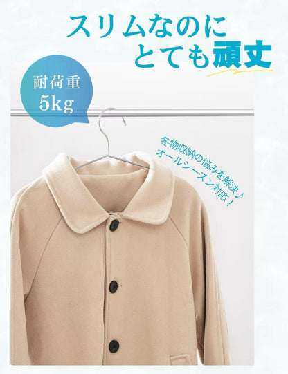 【年間売上500万本突破×肩ポコ卒業】TITIROBA ハンガー ステンレス かたくずれ防止 すべらない 洗濯 スリム 錆びにくい 頑丈 収納